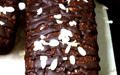 Vegan Chocolate Bread with Chocolate Raspberry Glaze