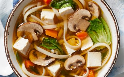 Vegetarian Udon Noodle Soup